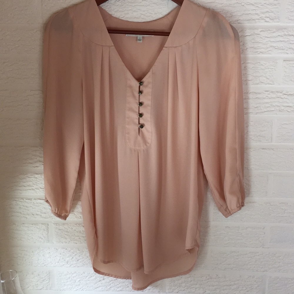 Peach tunic blouse